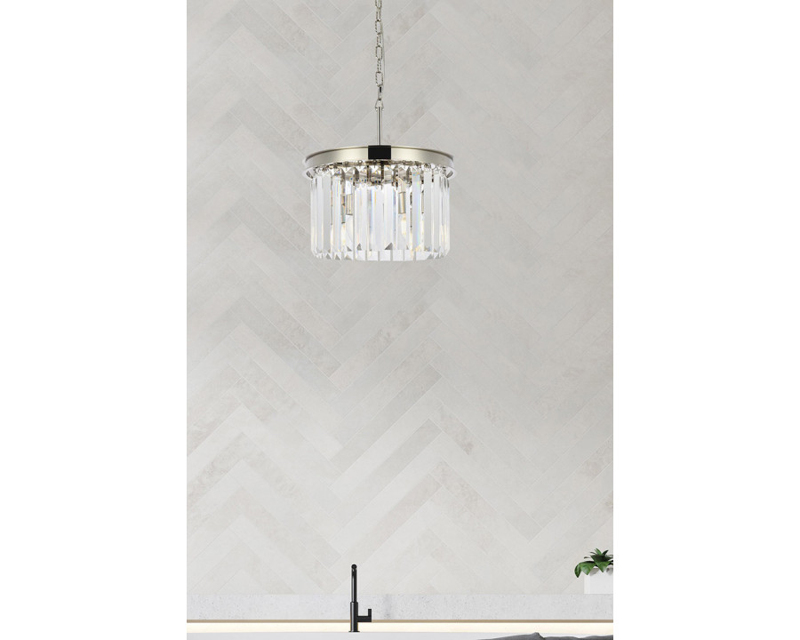 Elegant Urban Classic Pendant - Polished Nickel, L 16" (1238D16PN-RC)