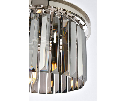 Elegant Urban Classic Pendant - Polished Nickel/Silver, L 16" (1238D16PN-SS-RC)