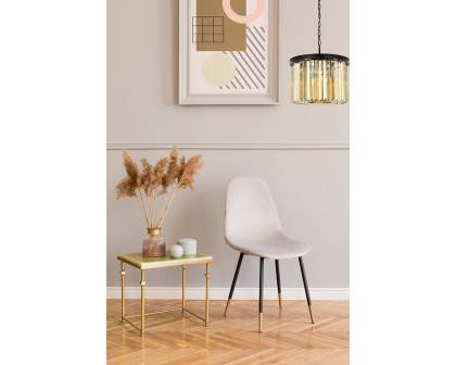 Elegant Urban Classic Pendant - Matte Black/Gold, L 20" (1238D20MB-GT-RC)