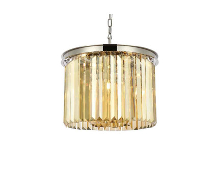 Elegant Urban Classic Pendant - Polished Nickel/Gold, L 20" (1238D20PN-GT-RC)