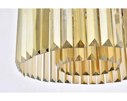 Elegant Urban Classic Pendant - Polished Nickel/Gold, L 20" (1238D20PN-GT-RC)