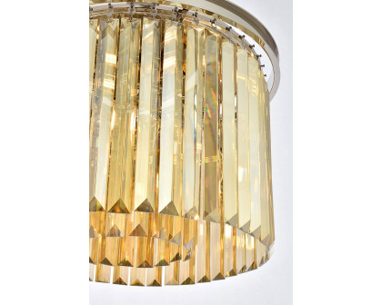 Elegant Urban Classic Pendant - Polished Nickel/Gold, L 20" (1238D20PN-GT-RC)