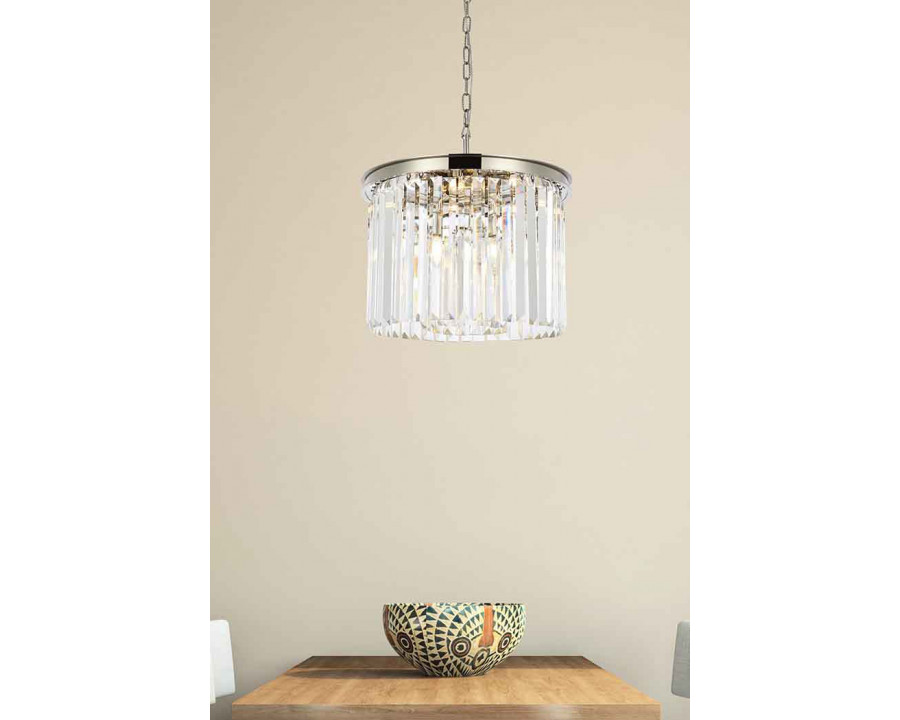 Elegant Urban Classic Pendant - Polished Nickel, L 20" (1238D20PN-RC)