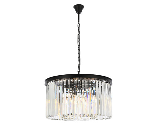 Elegant Urban Classic Pendant - Matte Black, L 26" (1238D26MB-RC)