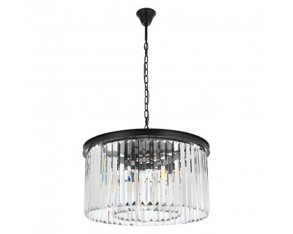 Elegant Urban Classic Pendant - Matte Black, L 26" (1238D26MB-RC)