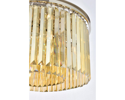 Elegant Urban Classic Pendant - Polished Nickel/Gold, L 26" (1238D26PN-GT-RC)