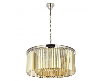 Elegant Urban Classic Pendant - Polished Nickel/Gold, L 31.5" (1238D31PN-GT-RC)