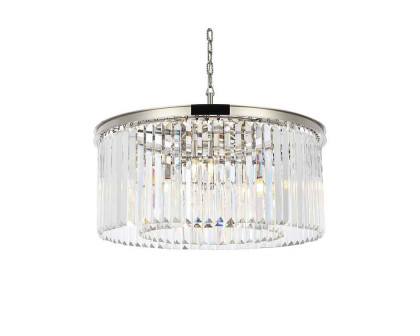 Elegant Urban Classic Pendant - Polished Nickel, L 31.5" (1238D31PN-RC)