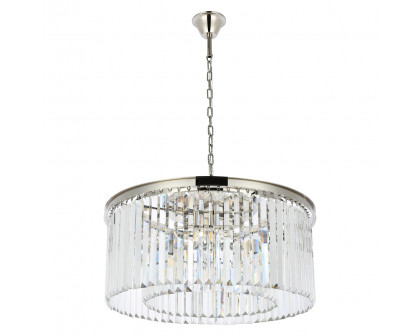 Elegant Urban Classic Pendant - Polished Nickel, L 31.5" (1238D31PN-RC)