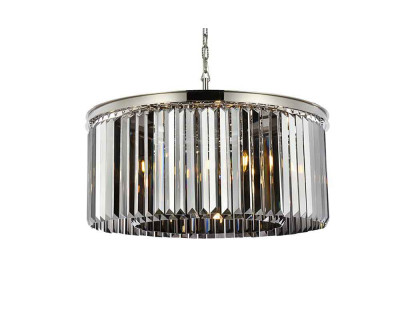 Elegant Urban Classic Pendant - Polished Nickel/Silver, L 31.5" (1238D31PN-SS-RC)