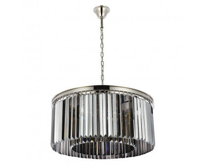 Elegant Urban Classic Pendant - Polished Nickel/Silver, L 31.5" (1238D31PN-SS-RC)