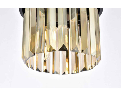 Elegant Urban Classic Flush Mount - Matte Black/Gold, L 12" (1238F12MB-GT-RC)