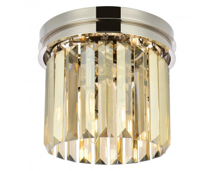 Elegant Urban Classic Flush Mount - Polished Nickel/Gold, L 12" (1238F12PN-GT-RC)