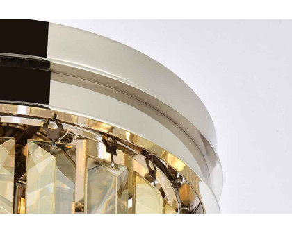 Elegant Urban Classic Flush Mount - Polished Nickel/Gold, L 12" (1238F12PN-GT-RC)