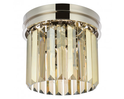 Elegant Urban Classic Flush Mount - Polished Nickel/Gold, L 12" (1238F12PN-GT-RC)