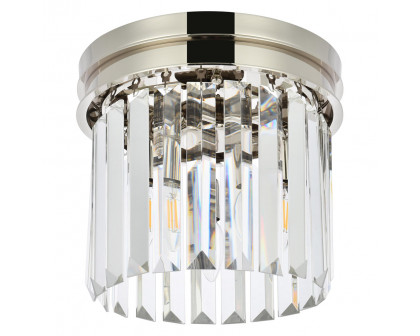 Elegant Urban Classic Flush Mount - Polished Nickel, L 12" (1238F12PN-RC)