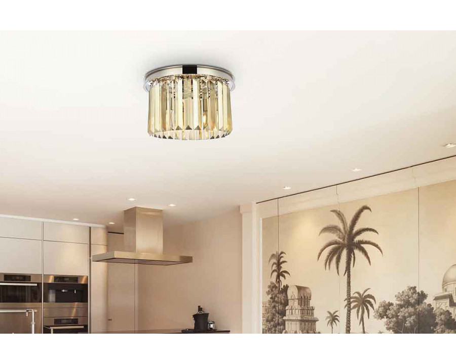 Elegant Urban Classic Flush Mount - Polished Nickel/Gold, L 16" (1238F16PN-GT-RC)