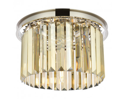 Elegant Urban Classic Flush Mount - Polished Nickel/Gold, L 16" (1238F16PN-GT-RC)