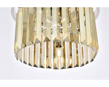 Elegant Urban Classic Flush Mount - Polished Nickel/Gold, L 16" (1238F16PN-GT-RC)