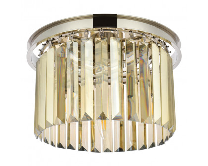 Elegant Urban Classic Flush Mount - Polished Nickel/Gold, L 16" (1238F16PN-GT-RC)