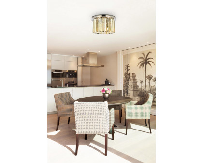 Elegant Urban Classic Flush Mount - Polished Nickel/Gold, L 16" (1238F16PN-GT-RC)