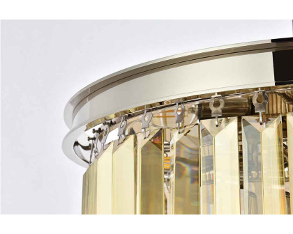 Elegant Urban Classic Flush Mount - Polished Nickel/Gold, L 20" (1238F20PN-GT-RC)