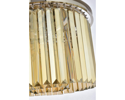 Elegant Urban Classic Flush Mount - Polished Nickel/Gold, L 20" (1238F20PN-GT-RC)