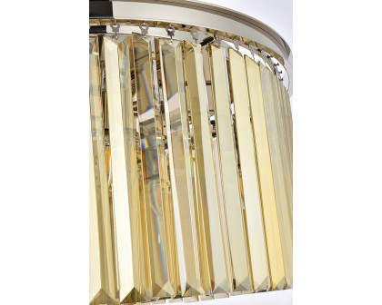 Elegant Urban Classic Flush Mount - Polished Nickel/Gold, L 26" (1238F26PN-GT-RC)