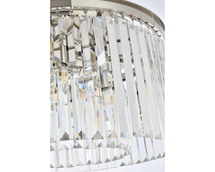 Elegant Urban Classic Flush Mount - Polished Nickel, L 26" (1238F26PN-RC)