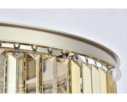 Elegant Urban Classic Flush Mount - Polished Nickel/Gold, L 31.5" (1238F31PN-GT-RC)