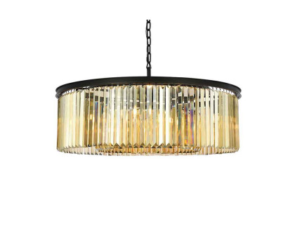 Elegant Urban Classic Pendant - Matte Black/Gold, L 43" (1238G43MB-GT-RC)