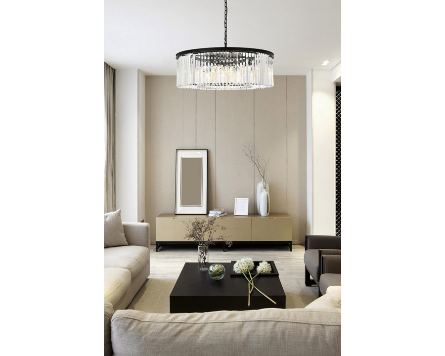 Elegant Urban Classic Pendant - Matte Black, L 43" (1238G43MB-RC)