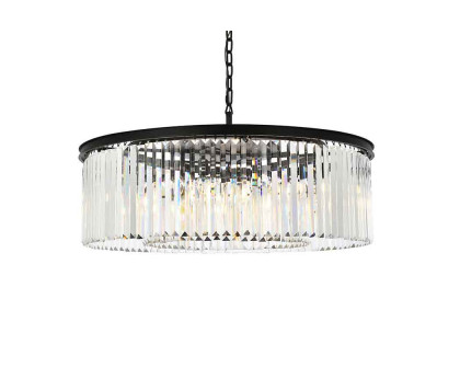 Elegant Urban Classic Pendant - Matte Black, L 43" (1238G43MB-RC)