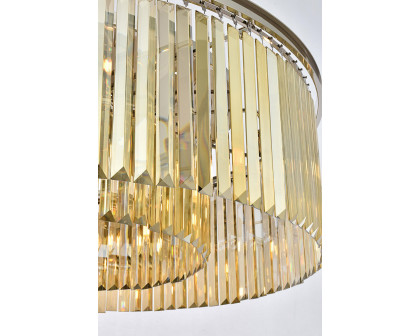 Elegant Urban Classic Pendant - Polished Nickel/Gold, L 43" (1238G43PN-GT-RC)