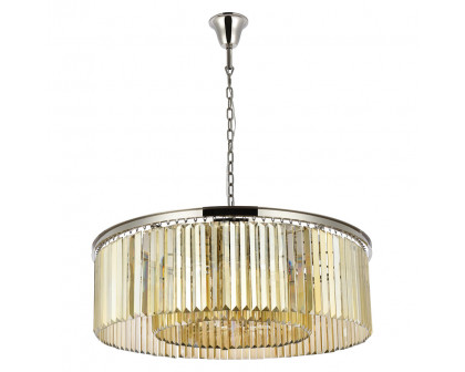 Elegant Urban Classic Pendant - Polished Nickel/Gold, L 43" (1238G43PN-GT-RC)