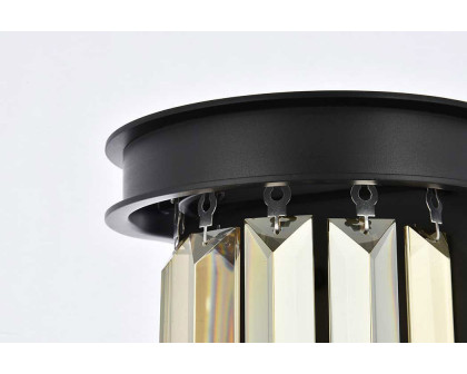 Elegant Urban Classic Wall Sconce - Matte Black/Golden Teak (1238W8MB-GT-RC)