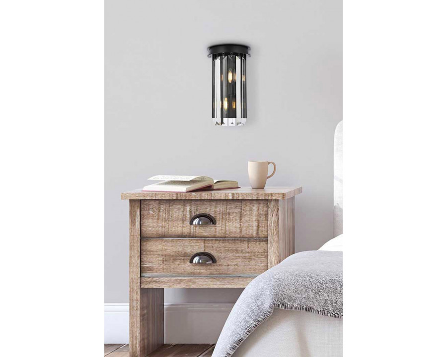 Elegant Urban Classic Wall Sconce - Matte Black (1238W8MB-RC)