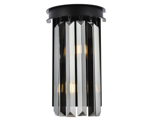 Elegant Urban Classic Wall Sconce - Matte Black/Silver Shade (1238W8MB-SS-RC)