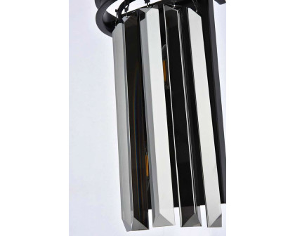 Elegant Urban Classic Wall Sconce - Matte Black/Silver Shade (1238W8MB-SS-RC)