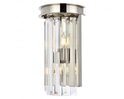 Elegant Urban Classic Wall Sconce - Polished Nickel (1238W8PN-RC)