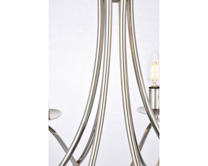 Elegant Urban Classic Lyndon Collection Pendant Lamp - Polished Nickel, L 24" (1452D22PN)