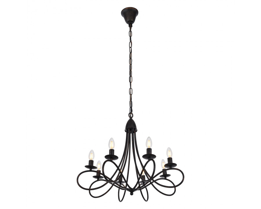 Elegant Urban Classic Lyndon Collection Pendant Lamp - Dark Bronze, L 28" (1452D28DB)