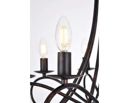 Elegant Urban Classic Lyndon Collection Pendant Lamp - Dark Bronze, L 28" (1452D28DB)