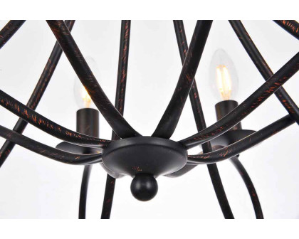 Elegant Urban Classic Lyndon Collection Pendant Lamp - Dark Bronze, L 28" (1452D28DB)