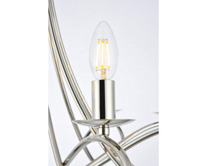 Elegant Urban Classic Lyndon Collection Pendant Lamp - Polished Nickel, L 28" (1452D28PN)