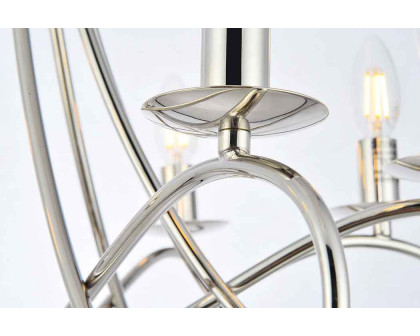 Elegant Urban Classic Lyndon Collection Pendant Lamp - Polished Nickel, L 28" (1452D28PN)