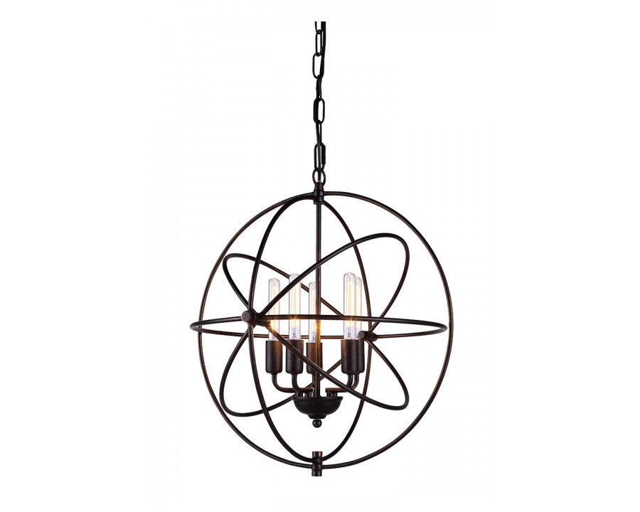 Elegant Urban Classic Vienna Collection Pendant Lamp - Dark Bronze, L 20" (1453D20DB)