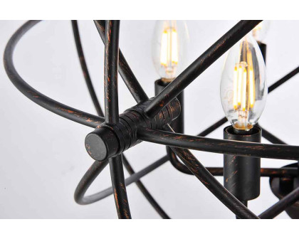 Elegant Urban Classic Vienna Collection Pendant Lamp - Dark Bronze, L 25" (1453D25DB)