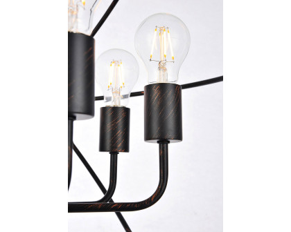 Elegant Urban Classic Vienna Collection Pendant Lamp - Dark Bronze, L 32" (1453D32DB)