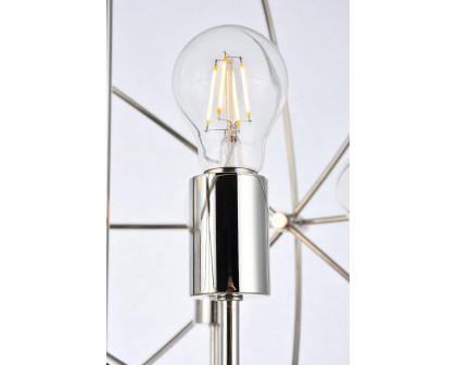 Elegant Urban Classic Vienna Collection Pendant Lamp - Polished Nickel, L 32" (1453D32PN)